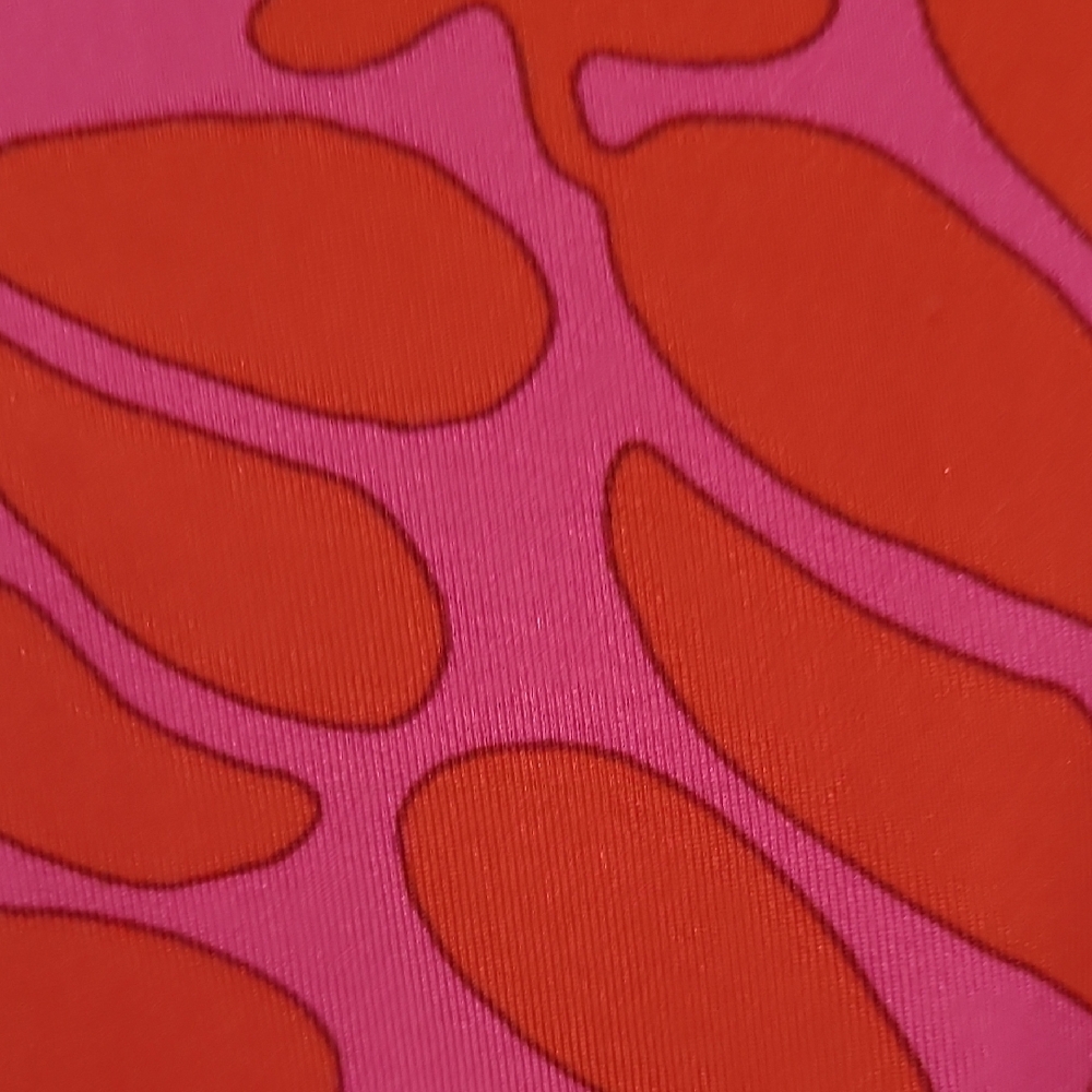 Trina Turk Vibrant Pink Leaf Tunic. Swim Coverup - Picture 2 of 7